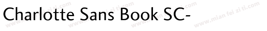 Charlotte Sans Book SC字体转换